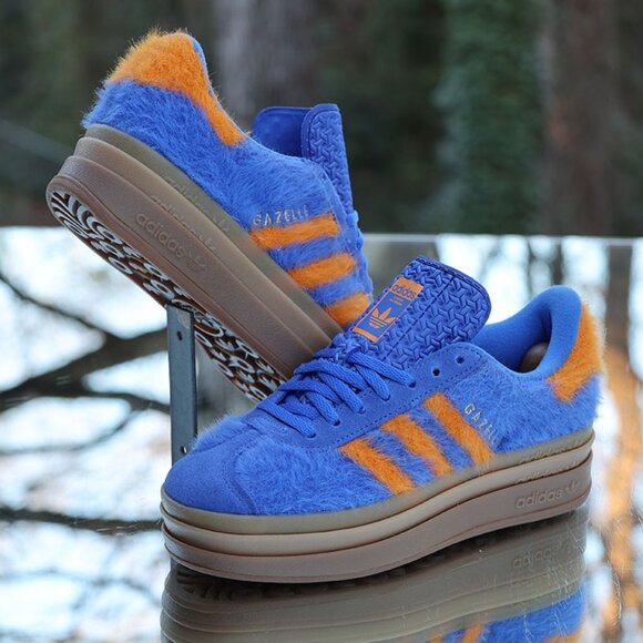 Adidas Gazelle Bold Hi Res Blue Orange - Picture 3 of 15